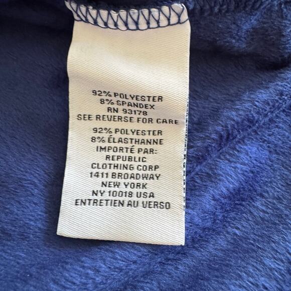 Magaschoni Velour Cowl Neck Sapphire Blue Sweater Sporty Granny Cozy NWT Size SM - Picture 7 of 11